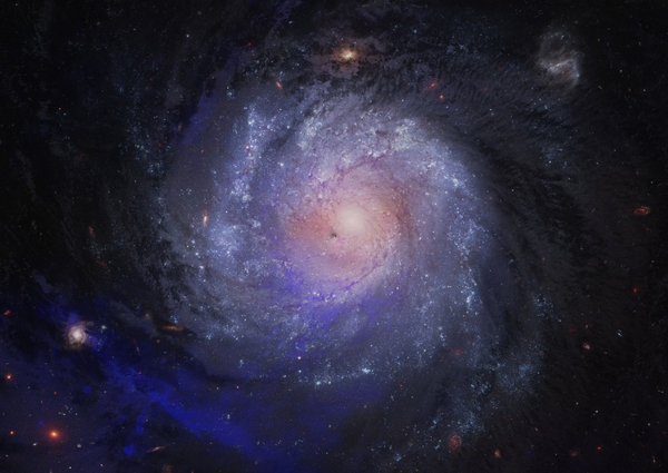 Far spiral galaxy Universet bliver til Foto Colourbox 4130418